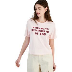 Rebellious One Womens This Song Reminds Graphic T-Shirt, NWT